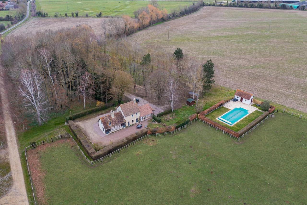 La Maison Corniere Bieville-en-Auge Bagian luar foto
