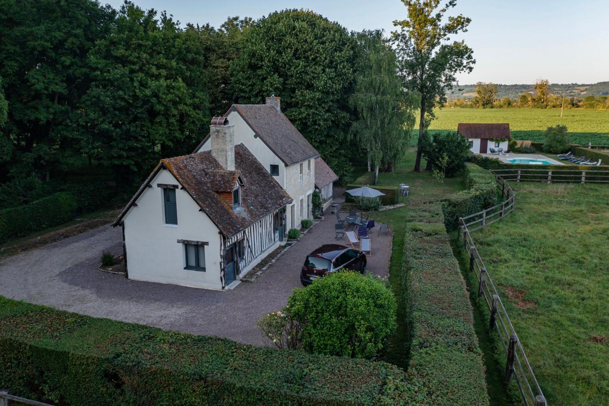 La Maison Corniere Bieville-en-Auge Bagian luar foto