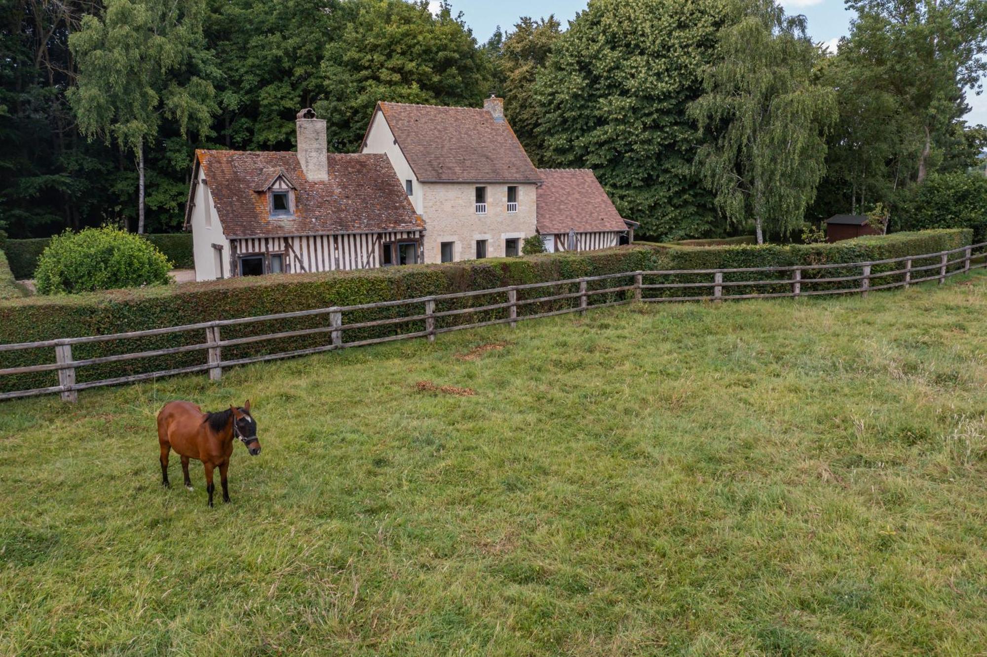 La Maison Corniere Bieville-en-Auge Bagian luar foto